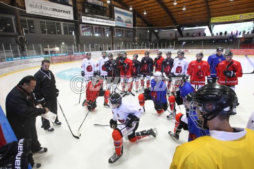 Trainingsauftakt auf eigenem Eis - Rote Teufel EC Bad Nauheim, 2