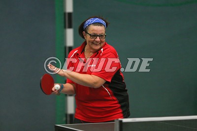 Margit Reuter (TTC 1966 Echzell) , in der Damen Tischtennis Bezirksoberliga Mitte, Gruppe 2, TTC Florstadt gegen TTC 1966 Echzell - Foto A. Chuc