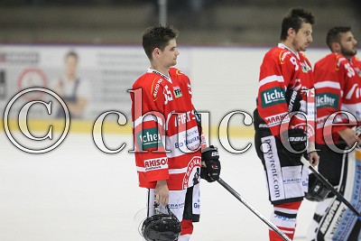 -55- Garret Pruden (Rote Teufel EC Bad Nauheim), im Vorbereitungsspiel zur DEL 2 - Rote Teufel EC Bad Nauheim gegen Moskitos Essen