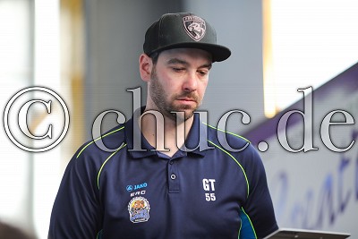 Gregor Tomasik (Trainer ERC Ingolstadt), ISHD 2. Bundesliga S&uuml;d - IVA Rhein-Main Patriots gegen ERC Ingolstadt, Niddatal - OT Assenheim, Inlinehockeyhalle Assenheim, 07.04.18
