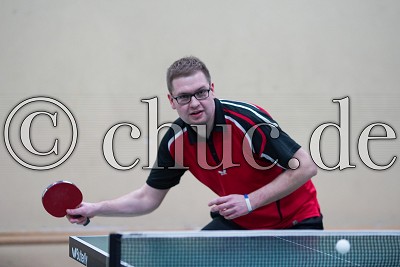 Tobias Weitzel (TTC Assenheim), in der Bezirksoberliga - TSV Butzbach gegen TTC Assenheim 1951, Butzbach, Turnhalle Degerfeldschule, 17.11.18