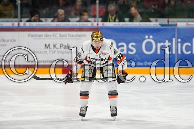 -47- Adam Mitchell (-C- Frankfurt L&ouml;wen), in der DEL 2 - EC Bad Nauheim gegen Frankfurt L&ouml;wen, Bad Nauheim, Colonel-Knight-Stadion, 10.02.19