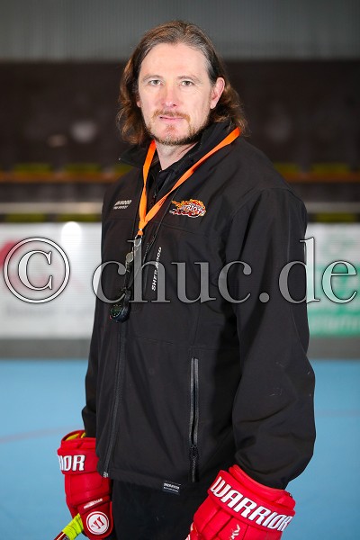Stephan Napravnik (Trainer), Teamfotos Rhein-Main Patriots 2019, Niddatal OT Assenheim, Skaterhockeyhalle Assenheim, 21.02.19