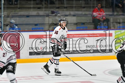 -55- Julian Chrobot (K&ouml;lner Haie), im Vorbereitungsspiel zur DEL 2 Saison - EC Bad Nauheim gegen K&ouml;lner Haie, Bad Nauheim, Colonel-Knight-Stadion, 03.09.19