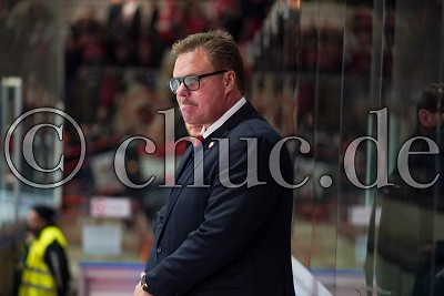 Leif Carlsson (Trainer EV Landshut), in der DEL 2 - EC Bad Nauheim gegen EV Landshut, Bad Nauheim, Colonel-Knight-Stadion, 02.02.20