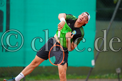 Niklas Schell (TC Bad Vilbel), Tennis Herren Halbfinale Hessenliga 2021 - TC Bad Vilbel gegen TC Steinbach, Bad Vilbel, Tennisclub Bad Vilbel, 07.08.21