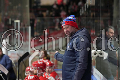 Herbert Hohenberger (Trainer Selber W&ouml;lfe), DEL 2 - EC Bad Nauheim gegen Selber W&ouml;lfe, Bad Nauheim, Colonel-Knight-Stadion, 07.12.21