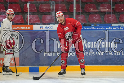 Neuzugang Joel Messner, Training - EC Bad Nauheim, Bad Nauheim, Colonel-Knight-Stadion, 09.03.22