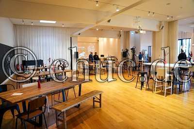 Blick auf die &Ouml;rtlichkeit des Sponsorentreffen EC Bad Nauheim - DEL 2, Ober-M&ouml;rlen, Party Rent / Partyrent Frankfurt, 19.04.22