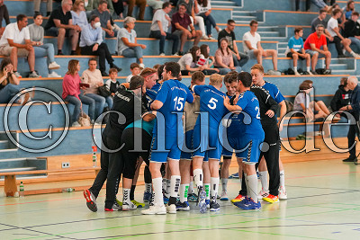 Heuchelheim schw&ouml;rt sich ein, Landesliga Mitte Abstieg - TG Friedberg gegen TSF Heuchelheim, Friedberg, Halle am Seebach, 21.05.22