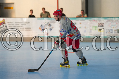 -57- Marcel Patejdl (-C- IVA Rhein-Main Patriots), ISHD Inlineskaterhockey 1. Bundesliga - Rhein-Main Patriots gegen Bissendorfer Panther, Niddatal OT Assenheim, Skaterhockeyhalle Assenheim, 20.08.22