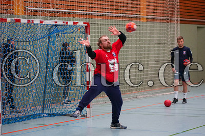 -1- Marc Eppinger (Torwart HSG M&ouml;rlen), Bezirksoberliga Gie&szlig;en - HSG M&ouml;rlen gegen HSG Pohlheim II, Nieder-M&ouml;rlen, Frauenwaldhalle, 09.03.24
