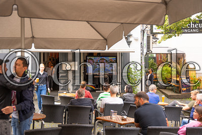 P13 / Scheune, Fu&szlig;ball EM 2024 - Deutschland gegen Ungarn, Bad Nauheim, Marktplatz, 19.06.24