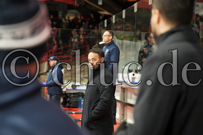Sebastian Buchwieser (Headcoach Blue Devils Weiden), DEL 2 - EC Bad Nauheim gegen Blue Devils Weiden, Bad Nauheim, Colonel-Knight-Stadion, 09.01.26