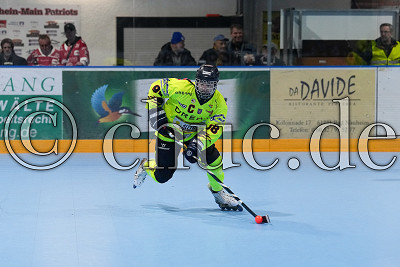 -98- David Lademann (Rhein-Main Patriots), Skaterhockey 1. ISHD Bundesliga - Rhein-Main Patriots gegen Duisburg Ducks, Niddatal - OT Assenheim, Inlinehockeyhalle Assenheim, 07.03.26