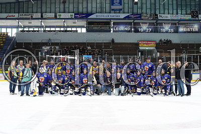Abschlussfoto Lausitzer F&uuml;chse, Vorbereitungsturnier Garmisch - EC Bad Nauheim gegen Lausitzer F&uuml;chse, Garmisch-Partenkirchen, Olympia-Eissport-Zentrum Garmisch, 23.08.26