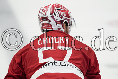 &bdquo;Chucky&ldquo; -57- Charlie Sarault (-A- EC Bad Nauheim) Warmup, DEL 2 - EC Bad Nauheim gegen Blue Devils Weiden, Bad Nauheim, Colonel-Knight-Stadion, 20.09.26
